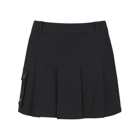 여성 로고 밴댕 플리츠 큐롯 스커트