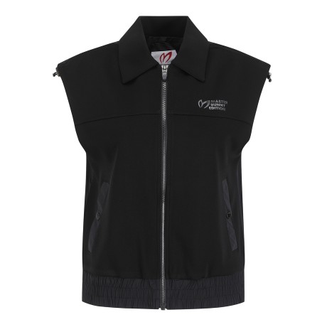 여성 백 우븐 스트링 슬리브리스 탑