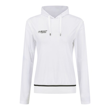 여성 냉감 슬리브 후드 로고 티셔츠