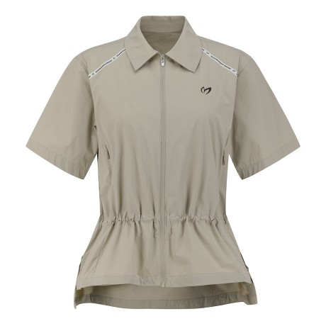 여성 로고 테이핑 스트링 반팔 점퍼