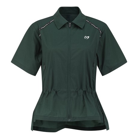 여성 로고 테이핑 스트링 반팔 점퍼