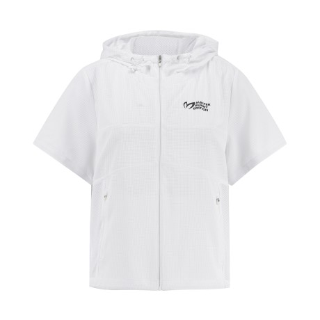 여성 플랩 메쉬 오버핏 후드 베스트