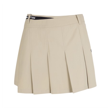여성 플리츠 블록 큐롯 스커트