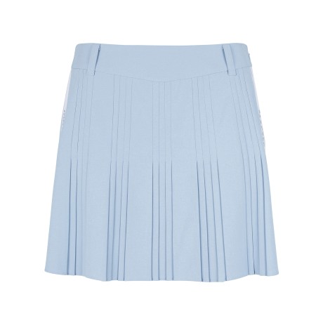 여성 사이드 로고 멀티 플리츠 큐롯 스커트