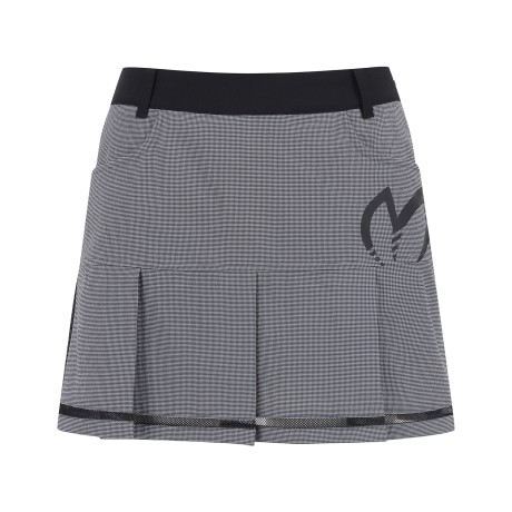 여성 심볼 깅엄체크 플리츠 큐롯 스커트