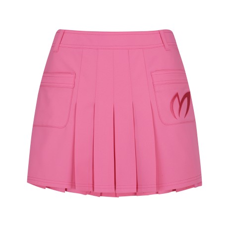 여성 심볼 자수 플리츠 큐롯 스커트