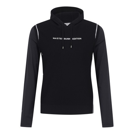 여성 로고 냉감 슬리브 미니 후드 니트