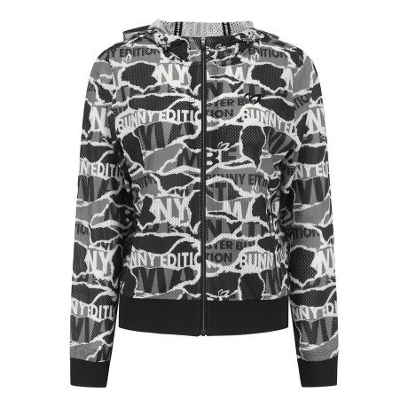 여성 냉감 메쉬 패턴 후드 집업