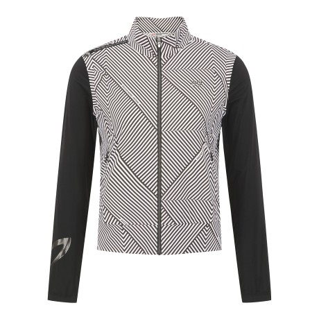 여성 기하학 패턴 냉감 슬리브 집업 가디건