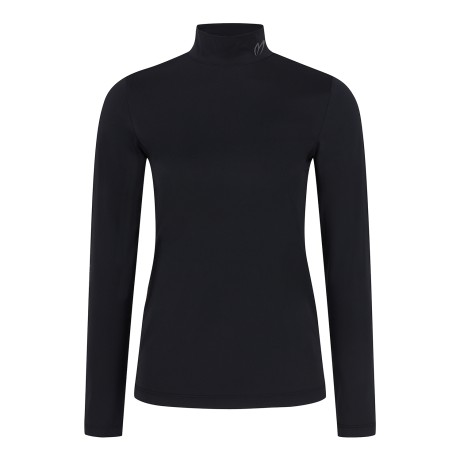 여성 냉감 메쉬 블록 모크넥 긴팔 티셔츠