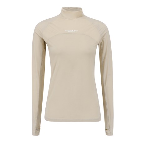 여성 컷팅 커프스 냉감 모크넥 티셔츠