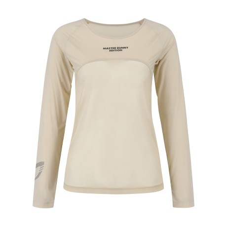 여성 메쉬믹스 냉감 라운드 긴팔 이너티셔츠