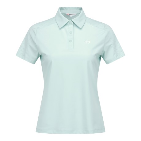 여성 엠보 프린팅 타공 블록 반팔 티셔츠