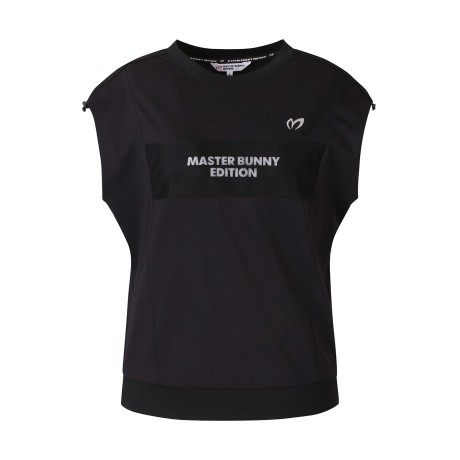 여성 메쉬 로고 스트링 오버핏 슬리브리스