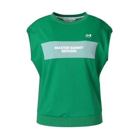 여성 메쉬 로고 스트링 오버핏 슬리브리스