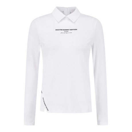 여성 소매 냉감 뒷지퍼 긴팔 티셔츠