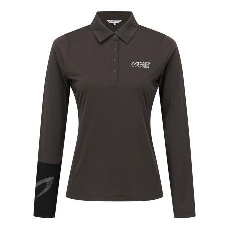 여성 소매 배색 냉감 티셔츠