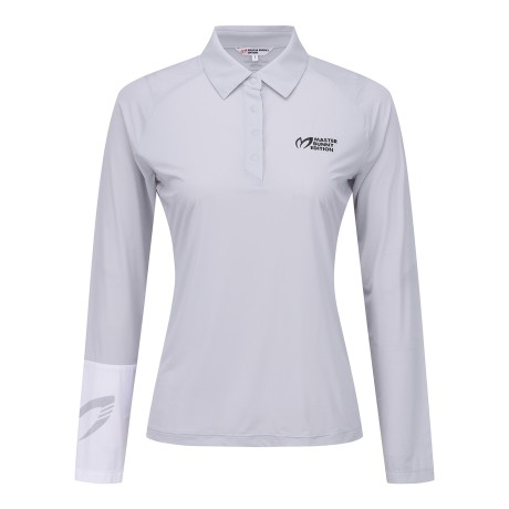 여성 소매 배색 냉감 티셔츠