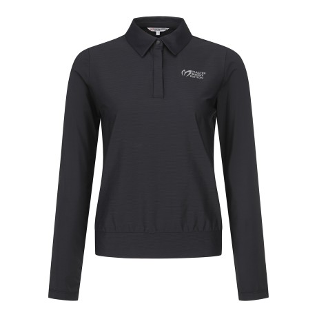 여성 냉감 슬리브 링클 칼라 티셔츠