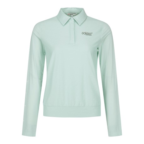 여성 냉감 슬리브 링클 칼라 티셔츠