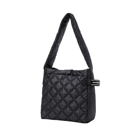 여성 로고 퀼팅 패딩 숄더백