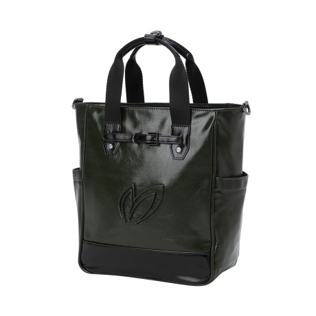 여성 메탈 심볼 웨빙 스트랩 토트백