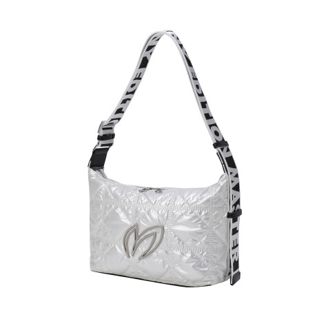 여성 빅 심볼 퀼팅 숄더백