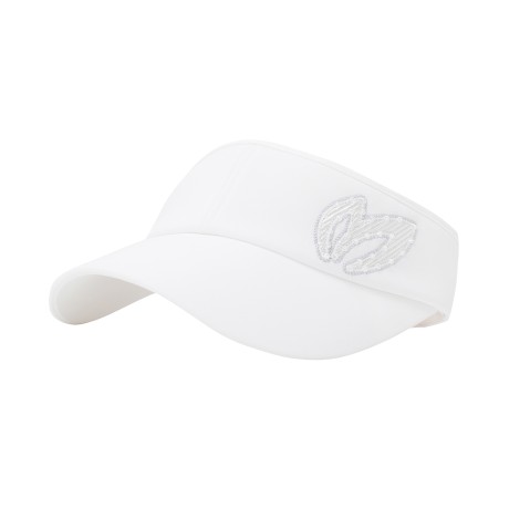 여성 비딩 자수 심볼 리본 썬바이저