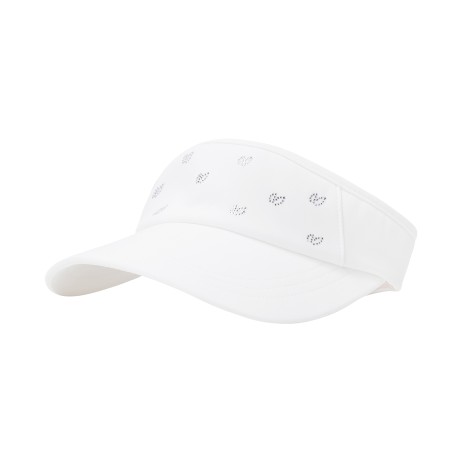 여성 크리스탈 심볼 패턴 리본 썬바이저