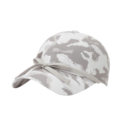 여성 리본 스트랩 카모 볼캡