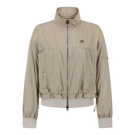 여성 레이어드 하이넥 투웨이 집업 점퍼