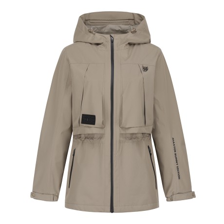 여성 스트링 웨이스트 후드 점퍼