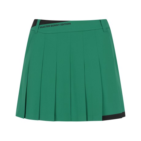 여성 컬러 라인 플리츠 큐롯 스커트