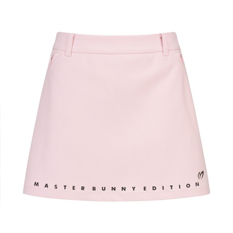 여성 로고 프린팅 백 플리츠 큐롯 스커트