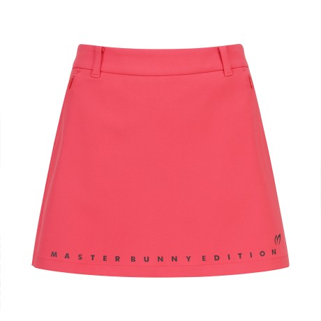 여성 로고 프린팅 백 플리츠 큐롯 스커트