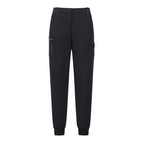 여성 우븐 믹스 조거 팬츠