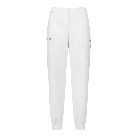 여성 우븐 믹스 조거 팬츠