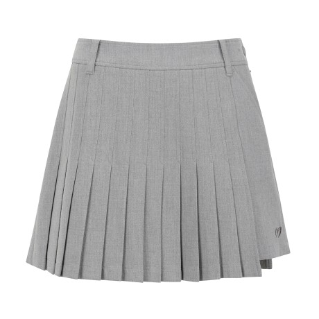 여성 백 밴딩 플리츠 플랩 큐롯 팬츠