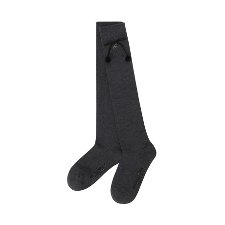 여성 심볼 폼폼이 리본 논슬립 니삭스