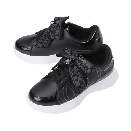 여성 탈착 배색 리본 스파이크리스 골프화