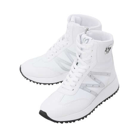 여성 메탈 심볼 스파이크리스 하이탑 골프화