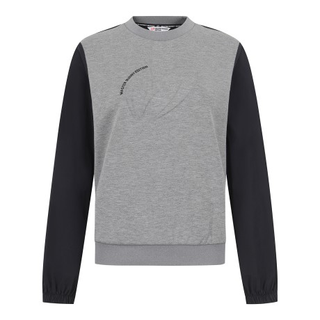 여성 엠보 심볼 텍스처 블록 스트링 티셔츠