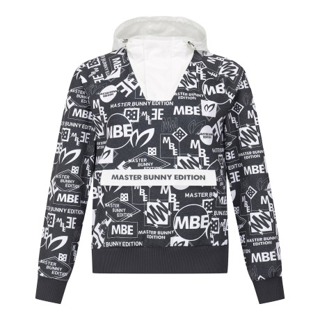 여성 로고 패턴 아노락 티셔츠