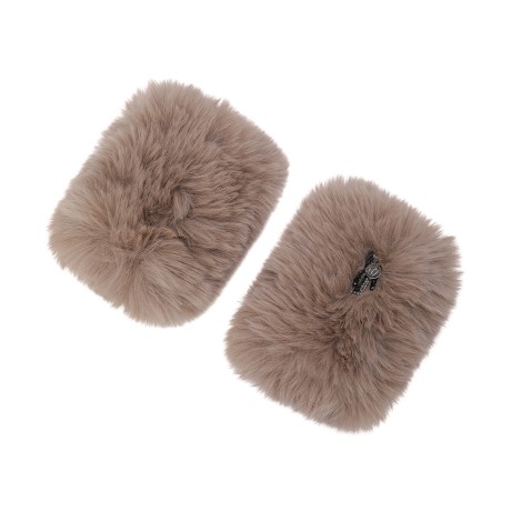 여성 심볼 비즈 브로치 숏 퍼 레그워머