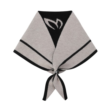 여성 심볼 자카드 컬러 믹스 니트 스카프