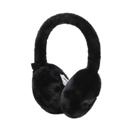 여성 벨벳 리본 크리스탈 심볼 퍼 이어워머