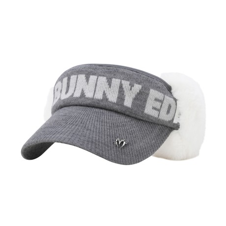 여성 퍼 이어워머 니트 바이저