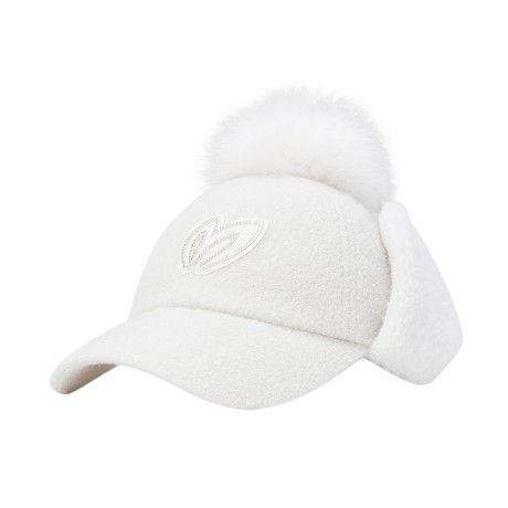 여성 폼폼이 이어워머 테리 볼캡