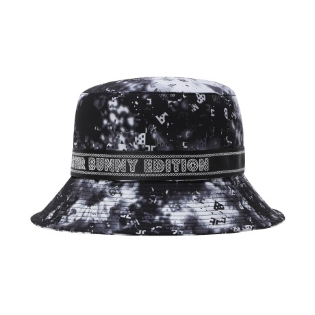 여성 배색 스티치 패딩 이어워머 버킷햇