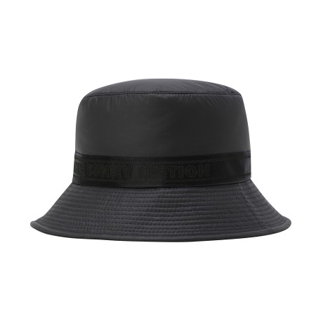 여성 배색 스티치 패딩 이어워머 버킷햇